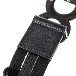 مملوكة مسبقًا Dolce & Gabbana Black/White Nylon DG Millennials Belt Size 105