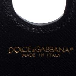 مملوكة مسبقًا حافظة أيباد دولتشي أند غابانا كانفاس مقوى طباعة فهد بنية/ سوداء