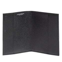 Pre Owned Dolce & Gabbana Brown/Black Animal Print Coated Canvas Passport Holder