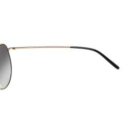 Pre Owned Dolce & Gabbana Black/Rose Gold Tone DG 2194 Oval Gradient Sunglasses
