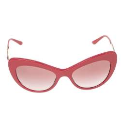Pre Owned Dolce & Gabbana Pink DG4307-B Gradient Cat Eye Sunglasses