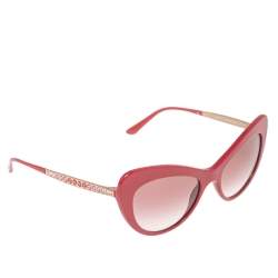 Pre Owned Dolce & Gabbana Pink DG4307-B Gradient Cat Eye Sunglasses