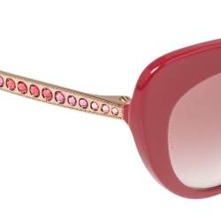 Pre Owned Dolce & Gabbana Pink DG4307-B Gradient Cat Eye Sunglasses