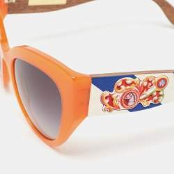 Pre Owned Dolce & Gabbana Black Gradient DG4278 Carretto Cat Eye Sunglasses