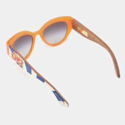 Pre Owned Dolce & Gabbana Black Gradient DG4278 Carretto Cat Eye Sunglasses
