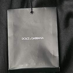 Dolce & Gabbana Black Floral Print Crepe Blazer M