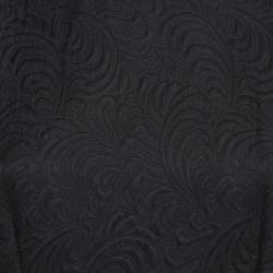 Pre Owned Dolce & Gabbana Black Jacquard Sleeveless Mini Dress M