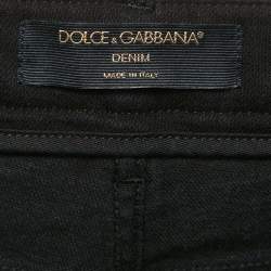 Pre Owned Dolce & Gabbana Black Denim Jeans M Waist 32" 