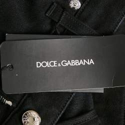 Pre Owned Dolce & Gabbana Black Denim Jeans M Waist 32" 