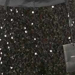 Dolce & Gabbana Black Sequin Trousers M