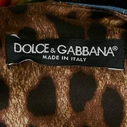 Dolce & Gabbana Multicolor Jacquard Panelled Mini Dress S