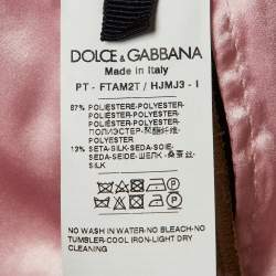 Dolce & Gabbana Floral Jacquard Straight Leg Trousers S 