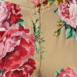 Dolce & Gabbana Floral Jacquard Straight Leg Trousers S 