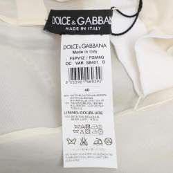 Dolce & Gabbana Multicolor Floral Embroidered Mesh Wisteria Maxi Dress S