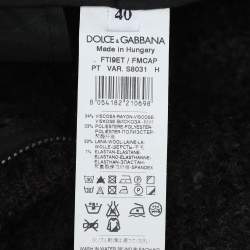 Pre Owned Dolce & Gabbana Brown Fuzzy Wool Blend Carrot Fit Trousers S