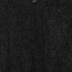 Pre Owned Dolce & Gabbana Brown Fuzzy Wool Blend Carrot Fit Trousers S