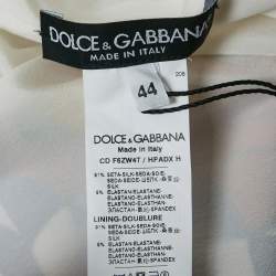 Pre Owned Dolce & Gabbana Multicolor Carretto Print Silk Mini Dress M