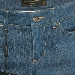 مملوكة مسبقًا Dolce & Gabbana Navy Blue Denim Cute Jeans S Waist 29"