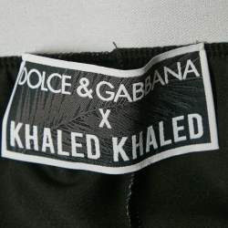 مملوكة مسبقًا Dolce & Gabbana X Khaled Khaled Multicolor Flamingo Print Jersey Leggings M