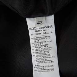 Pre Owned فيست دولتشي أند غابانا ترتر صدرية مزدوجة أسود M