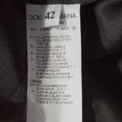 Pre Owned Dolce & Gabbana Fuscia Pink Sequin Paillette Embellished Velvet Trim Blazer M