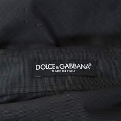 Pre Owned قميص دولتشي أند غابانا أزرار أمامية رمادي شاركول S