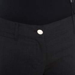 Pre Owned Dolce & Gabbana Charcoal Grey Wool Pants M