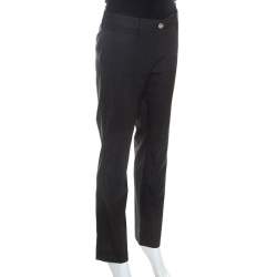 Pre Owned Dolce & Gabbana Charcoal Grey Wool Pants M
