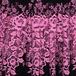 مملوكة مسبقًا فستان دولتشي أند غابانا كورسيه بلا حمالات مزخرف حليات موردة تول ثنائي اللون S