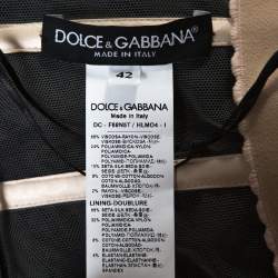 Pre Owned حقيبة سهرة دولتشي آند غابانا دانتيل أسود مورد نمط باستييه بلا حمالات M 