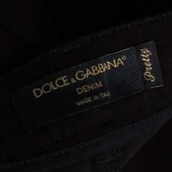 Pre Owned Dolce & Gabbana Black Cotton Pretty Fit Jeans M