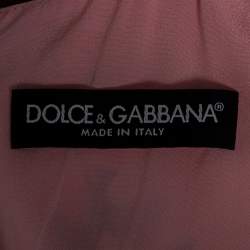 Pre Owned فستان دولتشي أند غابانا ميدي حرير مطبوع ديزي متعدد الألوان مقاس صغير