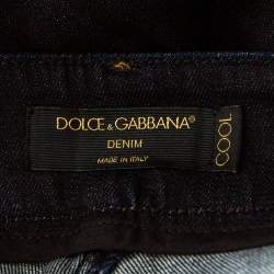 مملوكة مسبقًا Dolce & Gabbana Indigo Dark Wash Denim Bootcut Cool Jeans S