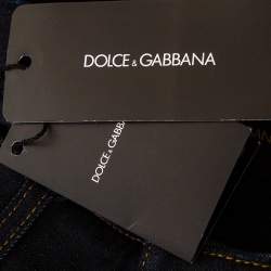 مملوكة مسبقًا Dolce & Gabbana Indigo Dark Wash Denim Bootcut Cool Jeans S