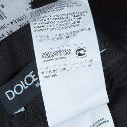 Pre Owned Dolce & Gabbana Black Satin Trousers S