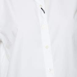 Pre Owned Dolce & Gabbana White Cotton Short Sleeve Shirt M