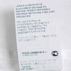 Pre Owned Dolce & Gabbana White Cotton Short Sleeve Shirt M