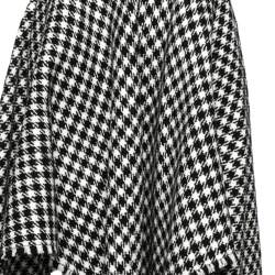 Pre Owned تنورة دولتشي أند غابان صوف كاروهات كبيرة غير متماثل مونوكروم مقاس متوسط