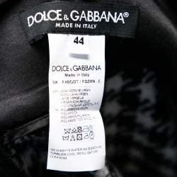 Pre Owned تنورة دولتشي أند غابان صوف كاروهات كبيرة غير متماثل مونوكروم مقاس متوسط