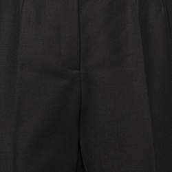 Dolce & Gabbana Black Wool Contrast Trimmed Pants M