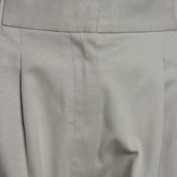 Pre Owned Dolce & Gabbana Grey Stretch Cotton Joggers M