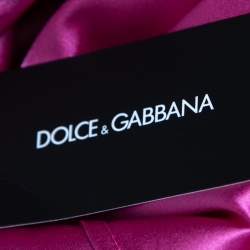 Pre Owned تنورة ميدي دولتشي أند غابانا كريب وردي مقاس كبير - لارج