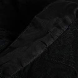 Pre Owned Dolce & Gabbana Black Lace Straight Pants S Waist: 34"