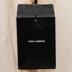 Pre Owned Dolce & Gabbana Beige Silk Detachable Collar Bodysuit Shirt M