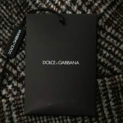 Pre Owned Dolce & Gabbana Brown Plaid Wool & Alpaca Skirt XL