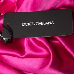 Pre Owned Dolce & Gabbana Pink Crepe Skirt S