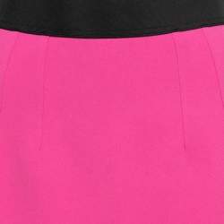 Pre Owned Dolce & Gabbana Pink Crepe Skirt S