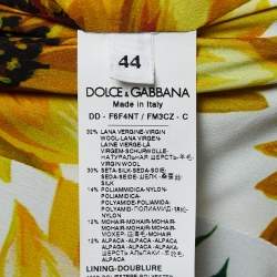Pre Owned Dolce & Gabbana Grey Wool & Mohair Sleeveless Dress M