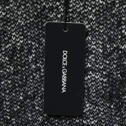 Pre Owned Dolce & Gabbana Grey Wool & Mohair Sleeveless Dress M