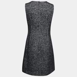 Pre Owned Dolce & Gabbana Grey Wool & Mohair Sleeveless Dress M